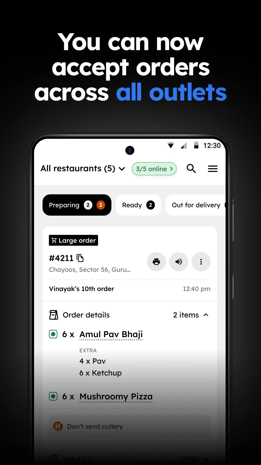 Zomato Restaurant Partner screenshot